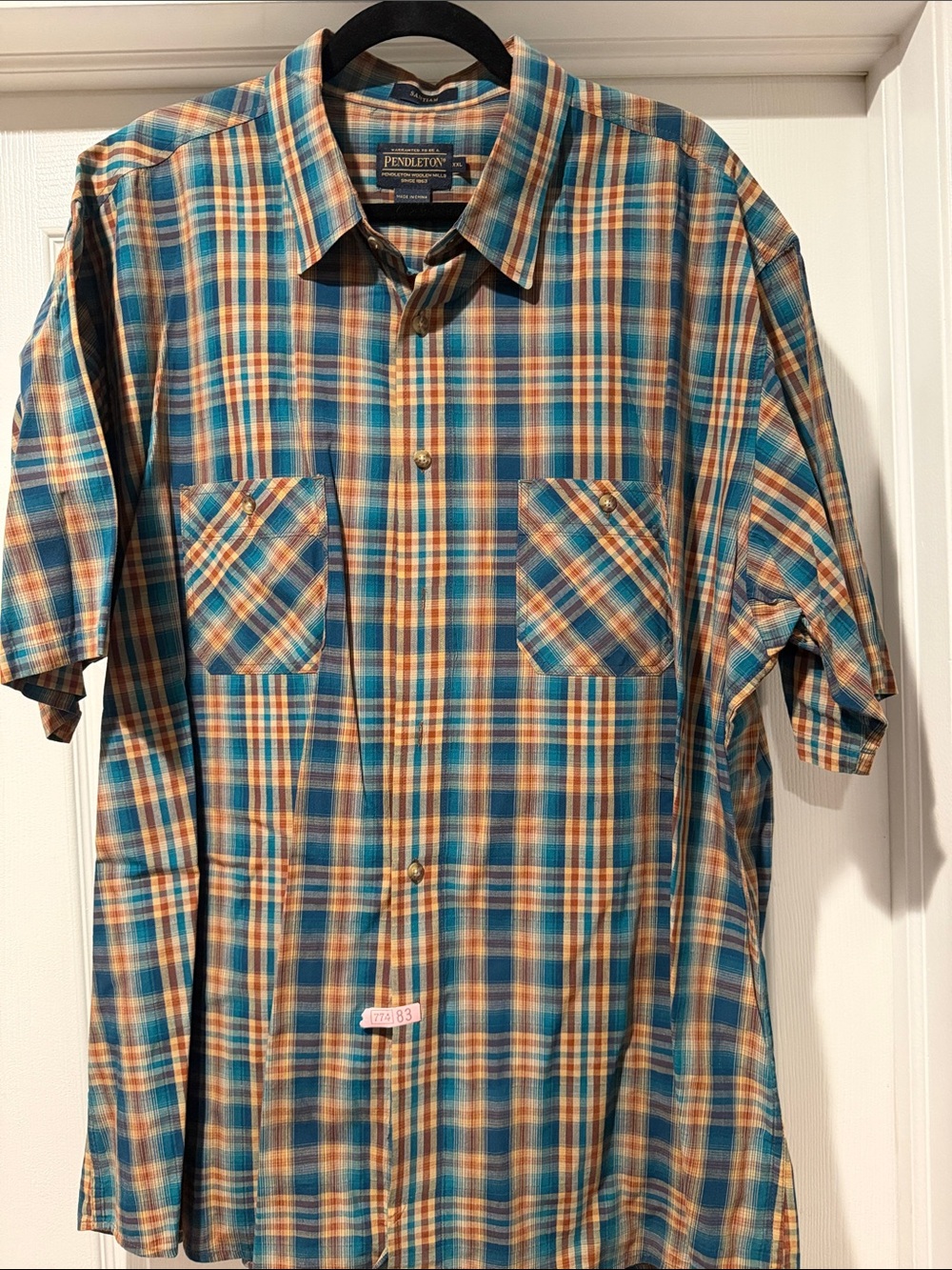 Pendleton Plaid Short-Sleeve Button-Down